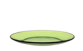 LYS DESSERT PLATE GREEN