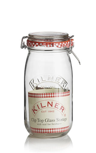 SIZE:φ90 x H85mm ROUND CLIP TOP JAR 1.5L