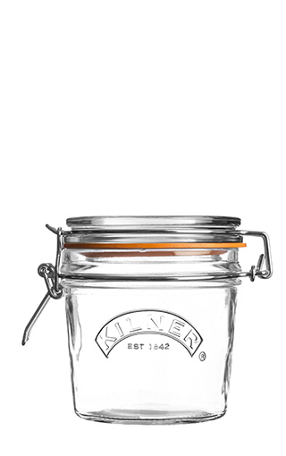SIZE:φ90 x H85mm ROUND CLIP TOP JAR 350ml