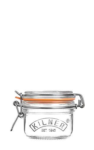 SIZE:φ90 x H85mm ROUND CLIP TOP JAR 125ml