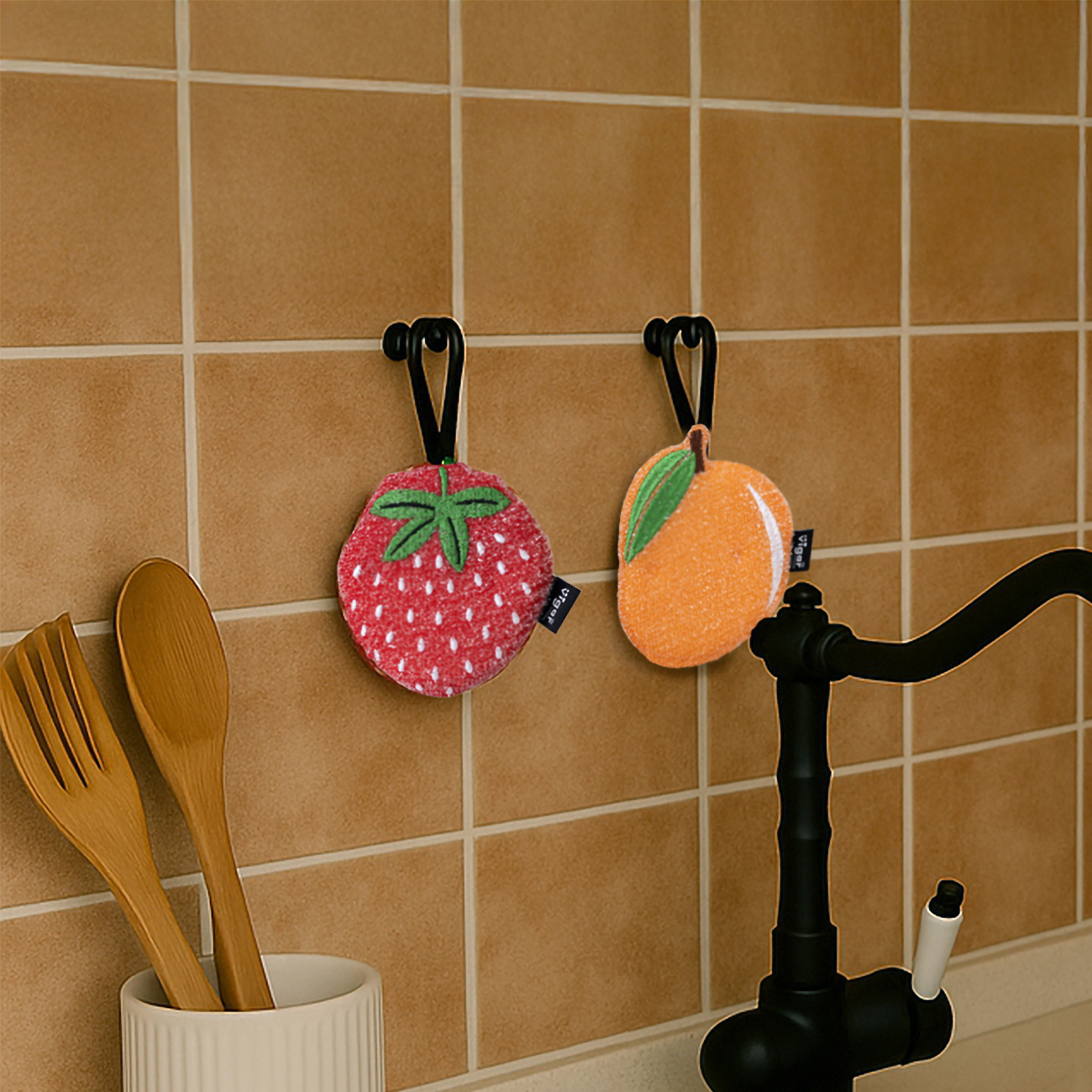 フルーツ柄スポンジ